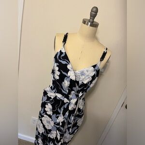 Floral wrap dress